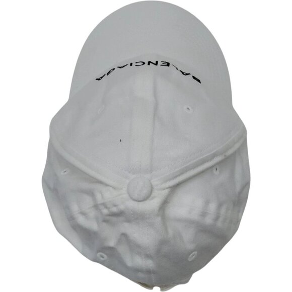 (S3) Authentic Balenciaga Cap White Cotton Luxury Vintage Designer Handbag - Picture 3 of 10